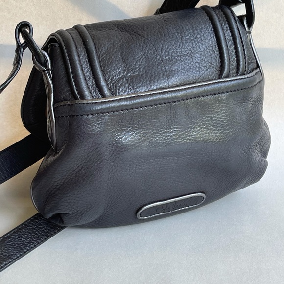 Soft black pebbled leather Cole Hahn shoulder bag - Picture 2 of 6